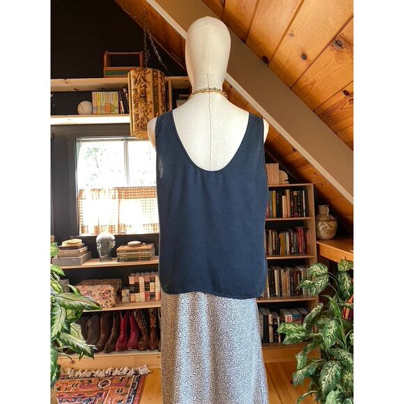 Silk Tank Paisley Black - Picture 4 of 5